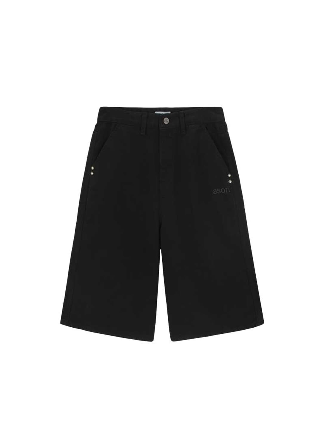 [S] 애즈온 블랙 버뮤다 팬츠 상품이미지3