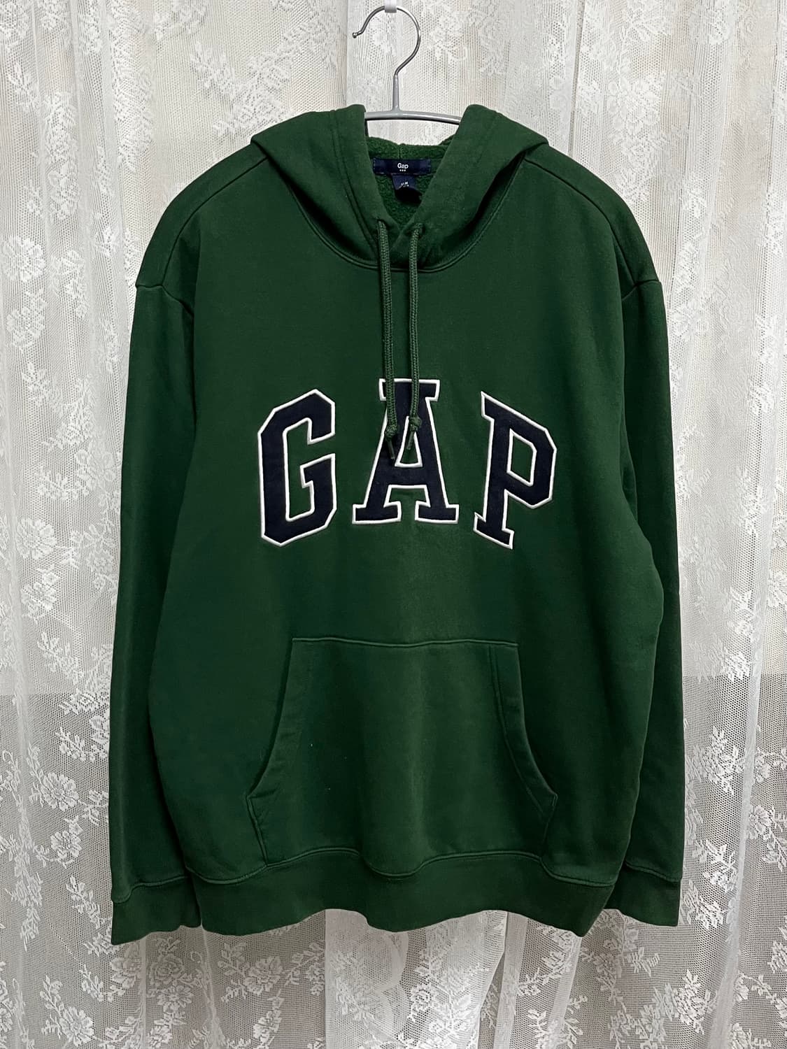 M) 갭 딥그린 기모 후드티 상품이미지1