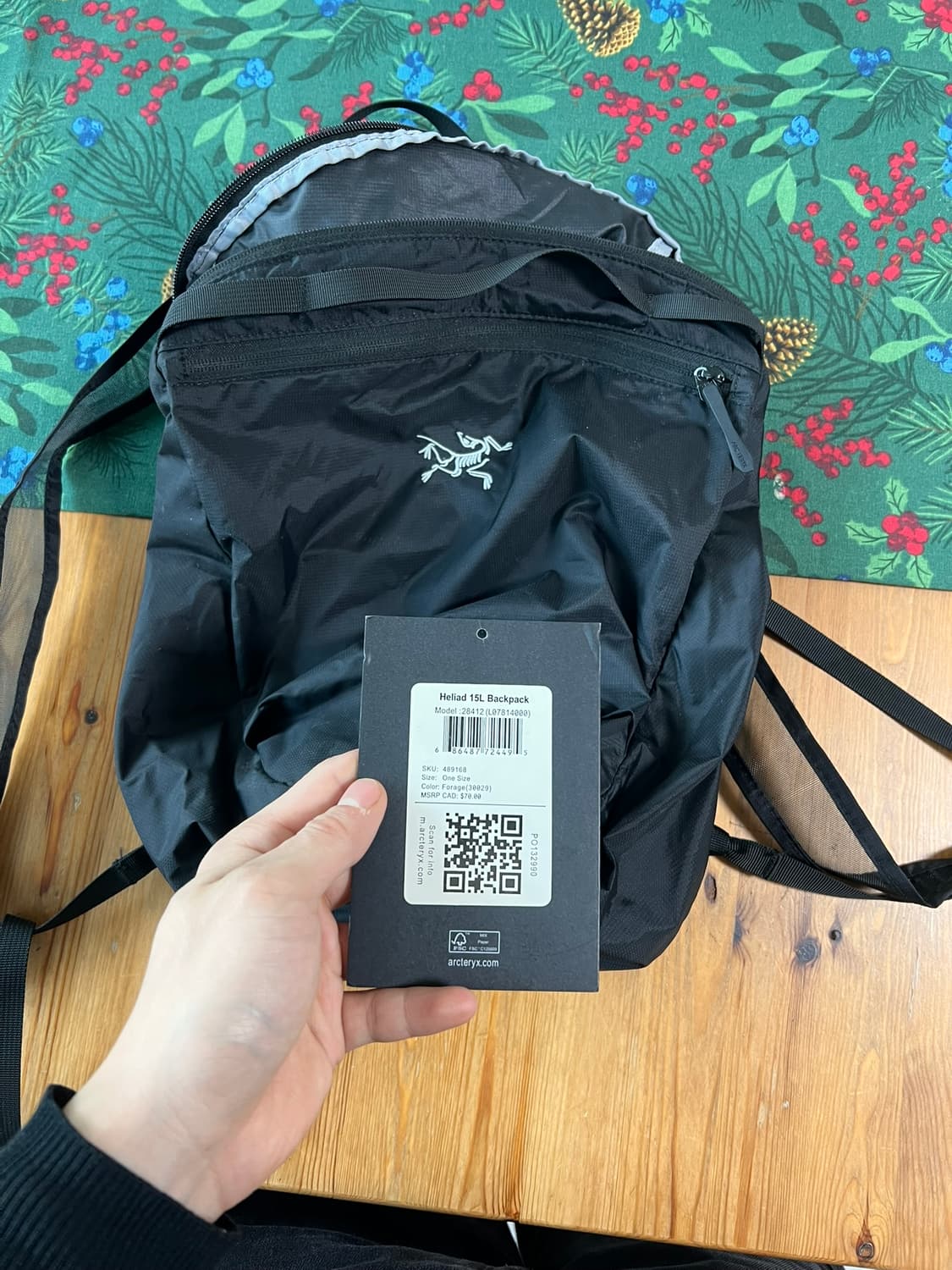 아크테릭스 헬리아드 15 백팩 블랙 상품이미지4