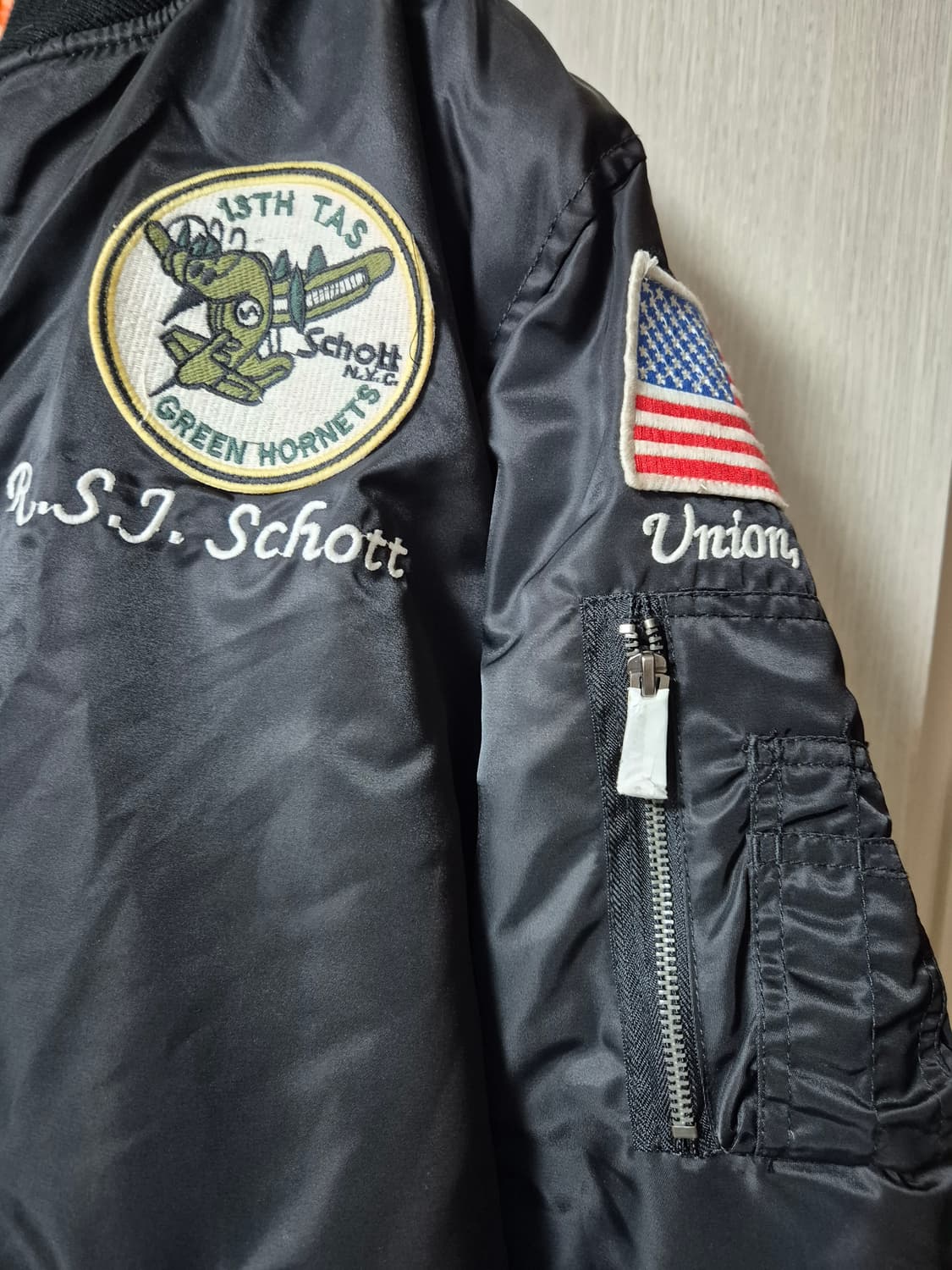 schott (새제품) 쇼트  ma-1 항공점퍼 플라이트자켓 XL 상품이미지5