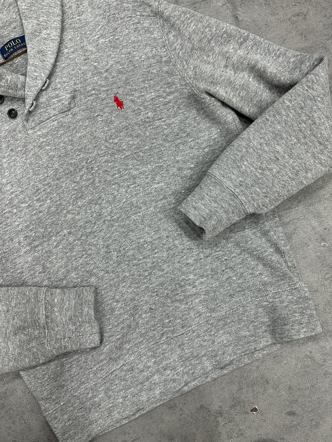 폴로 숄카라 맨투맨 그레이 상품이미지2