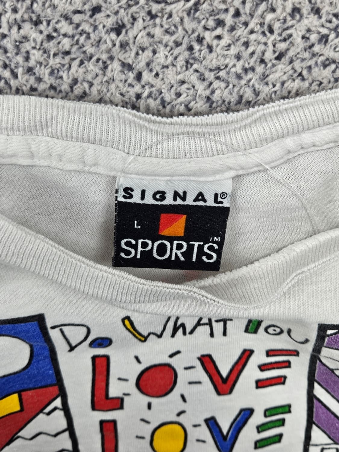 90's USA 시그널스포츠 롱슬리브 긴팔티셔츠 크롭 (L)/ 11816 상품이미지8