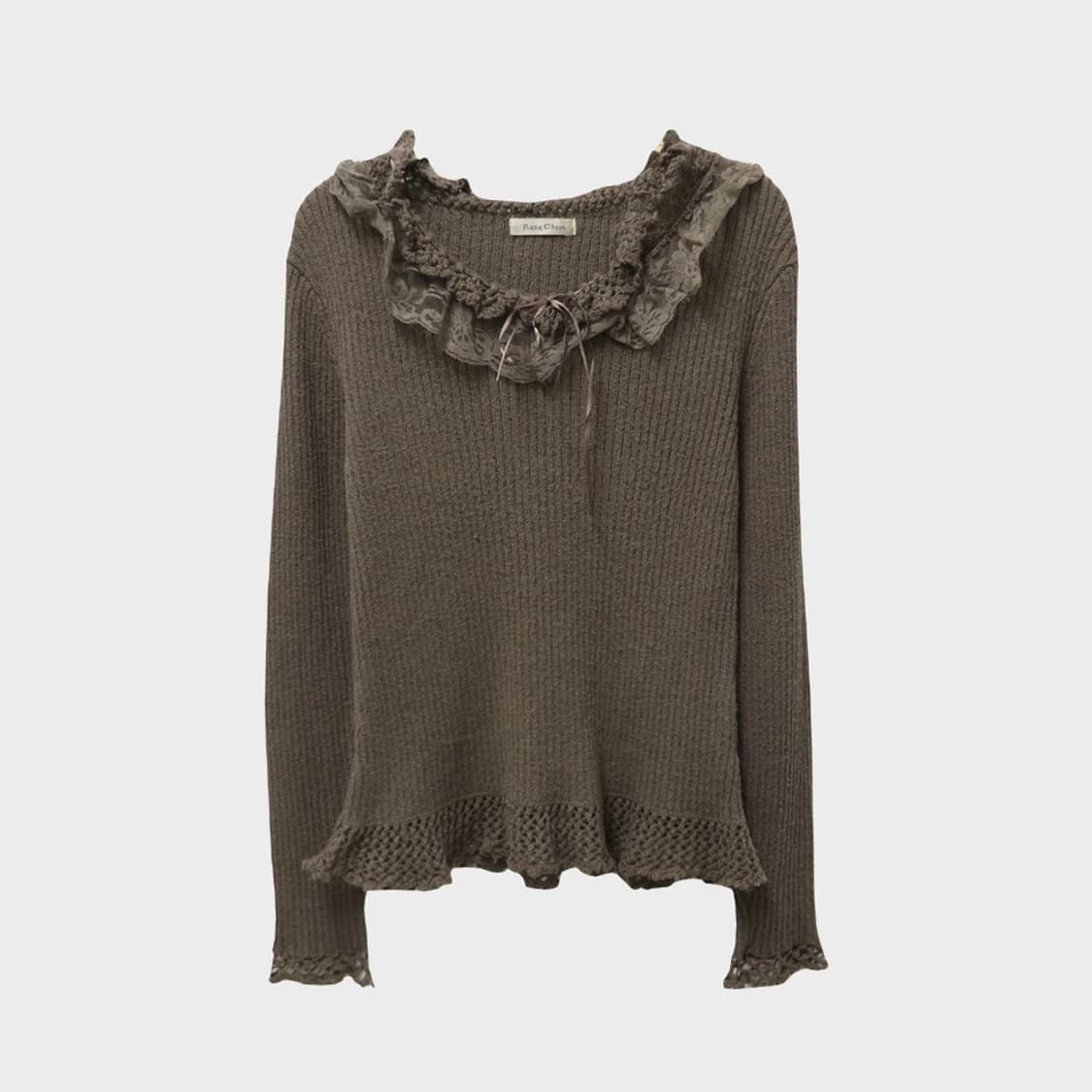 ROSA CHERI 프릴 y2k 울 혼방 니트 63135 상품이미지1