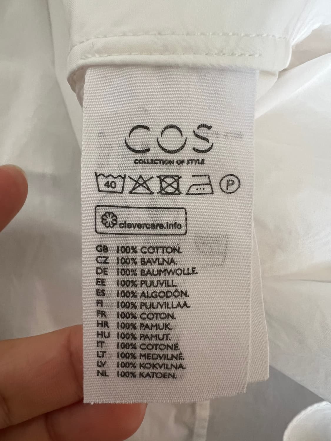 코스 COS 여성 화이트 셔츠블라우스 루즈핏블라우스 상품이미지6