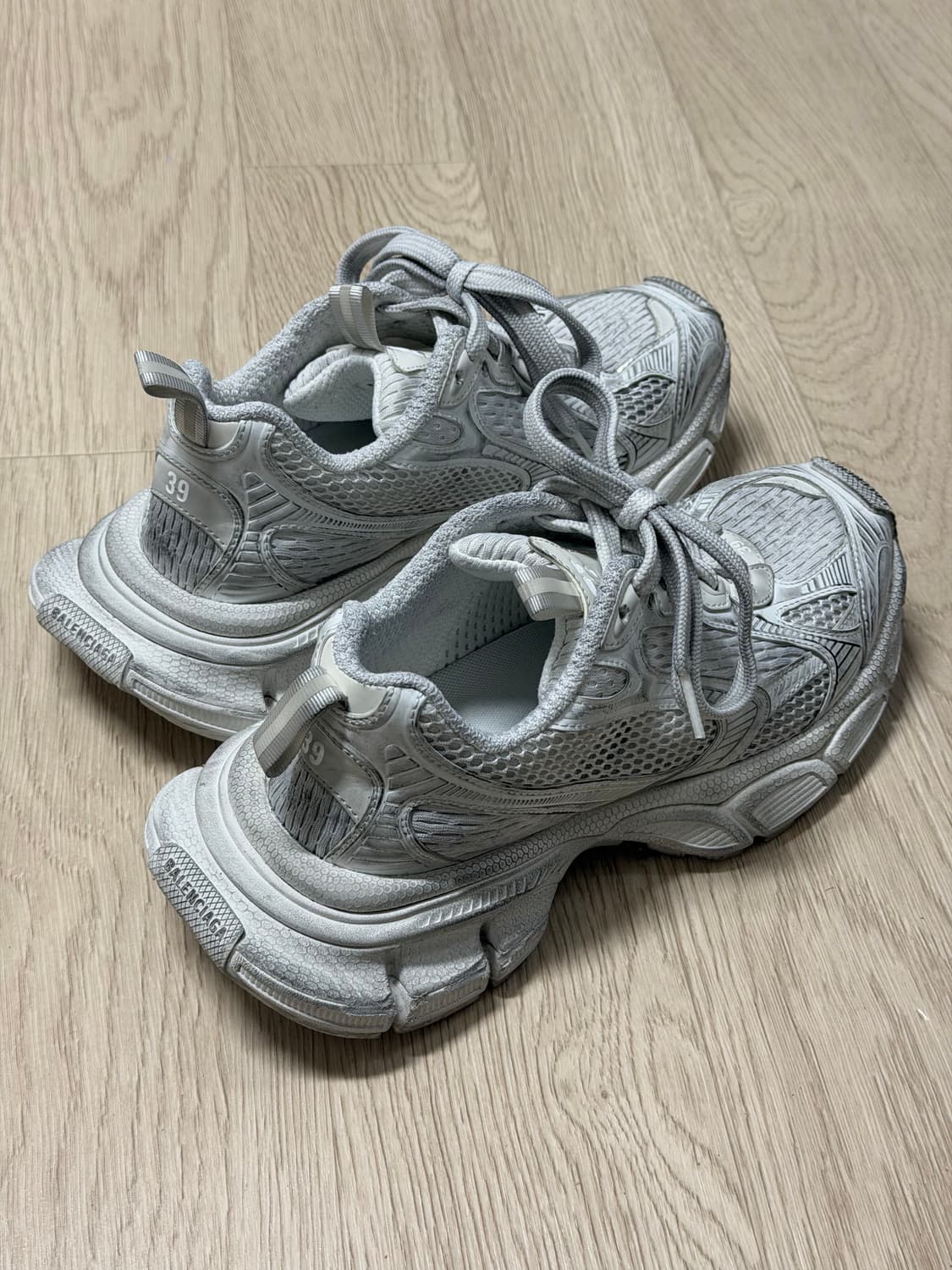 (39) 발렌시아가 3xl 스니커즈 화이트 올백 올화이트 상품이미지4