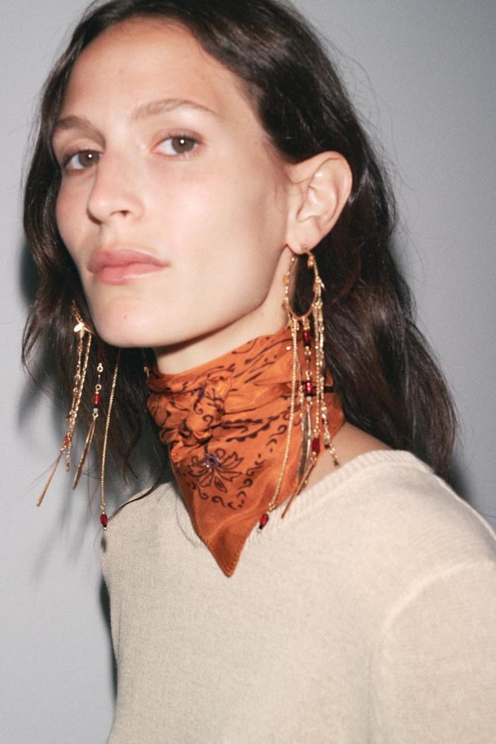 Zara 페이즐리 반다나 스카프 상품이미지3