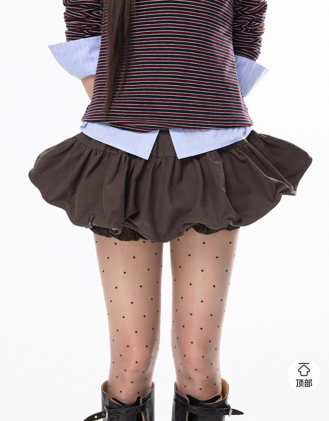 JIKOO Ballet Flower Pleats Skirt 상품이미지1