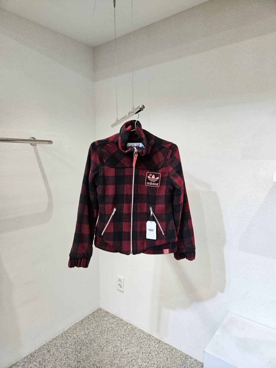 아디다스 울 체크 자켓 상품이미지1