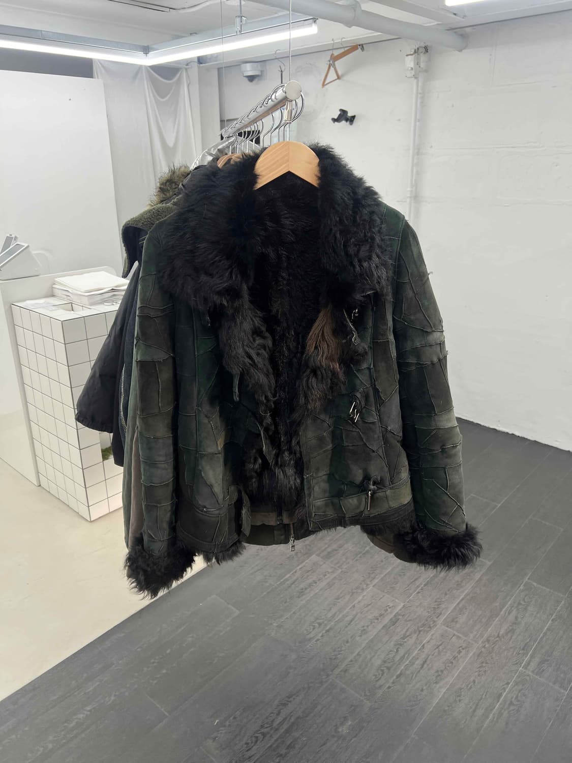 빈티지 패치워크 무스탕 자켓 상품이미지2