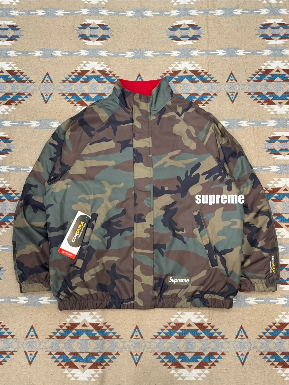 [XL] 슈프림 폴라텍 리버시블 트랙 재킷 레드 - 25FW 상품이미지1