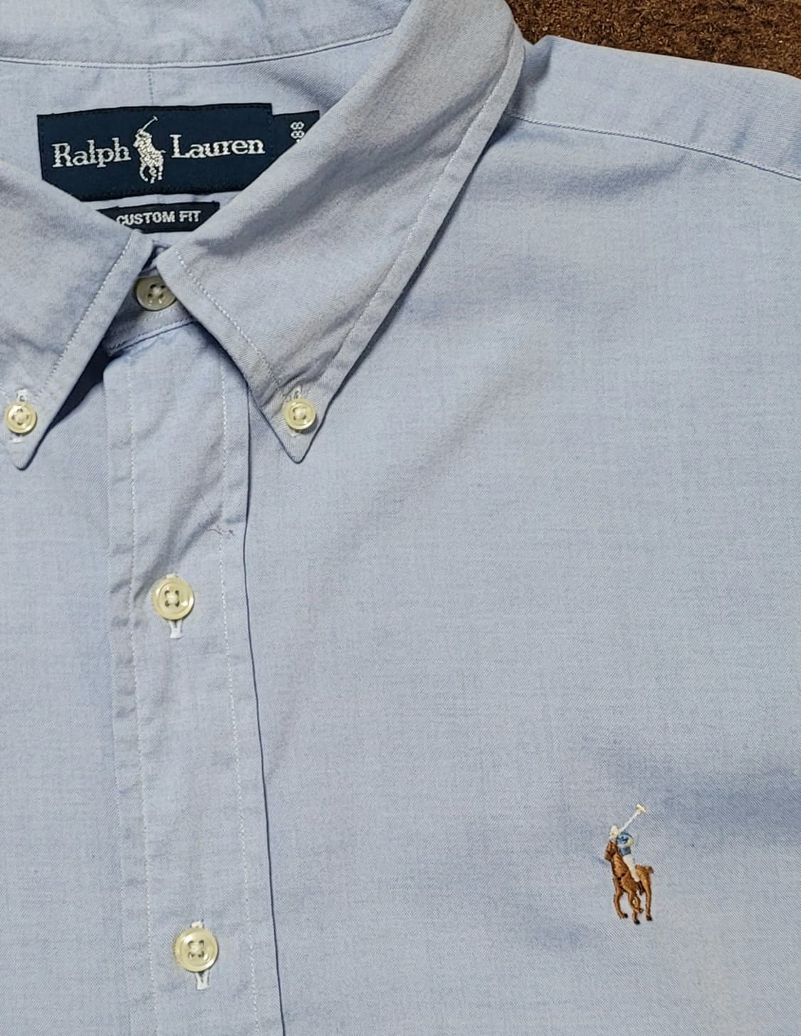 폴로 랄프로렌 남성용 연블루 면남방(L) 상품이미지4