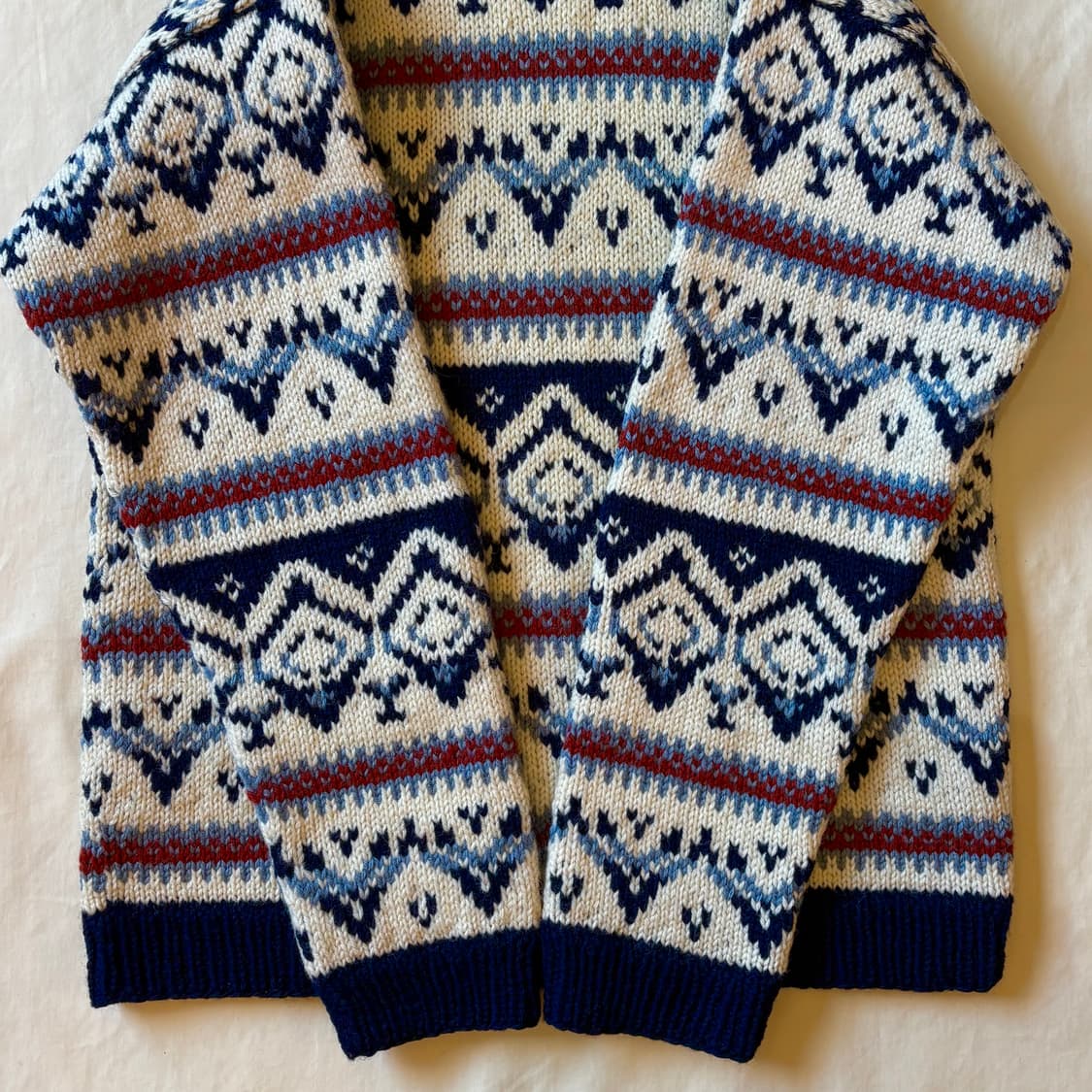 [100-102] 70s NORWAY 핸드 니티드 울  니트 스웨터 상품이미지10