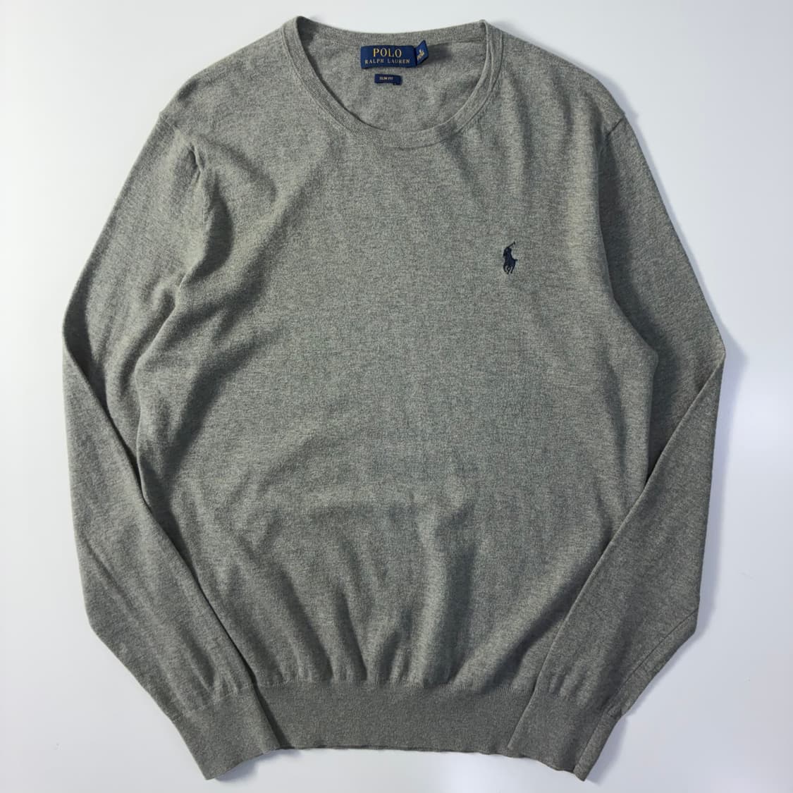 Polo 폴로 랄프로렌 멜란지그레이 메리노울 라운드 니트 상품이미지1