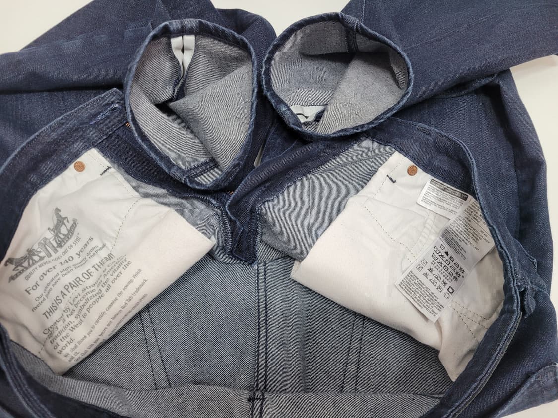 LEVI'S 리바이스 522 블랙가죽탭 데님 청바지 / 남 34 중청
 상품이미지8
