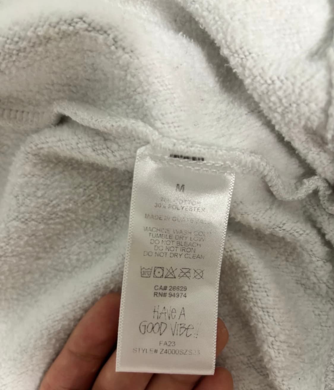 스투시 도버스트릿 마켓 런던 라이트그레이 후드집업 상품이미지5