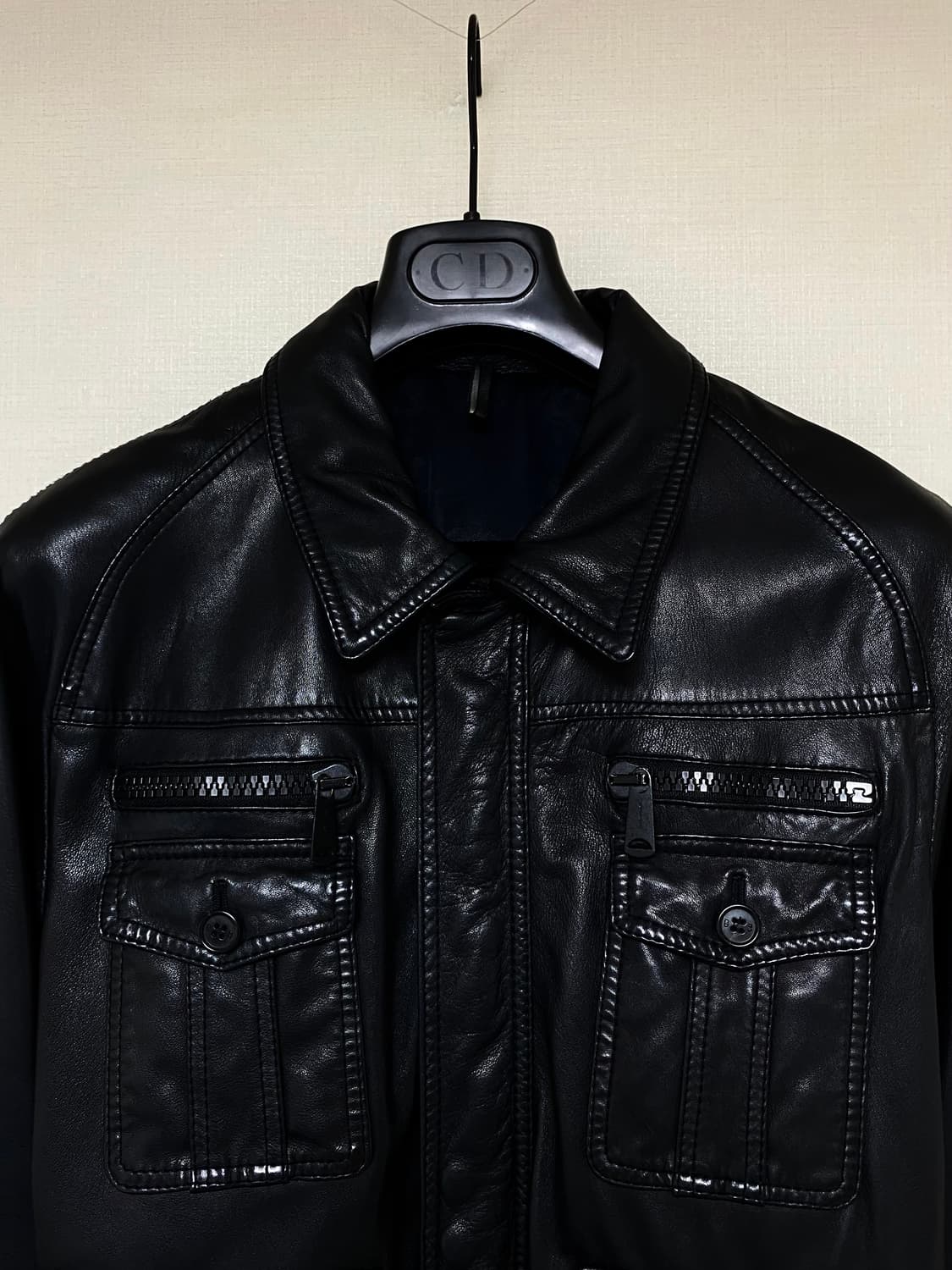 2006FW Dior HOMME LEATHER JUMPER 상품이미지2