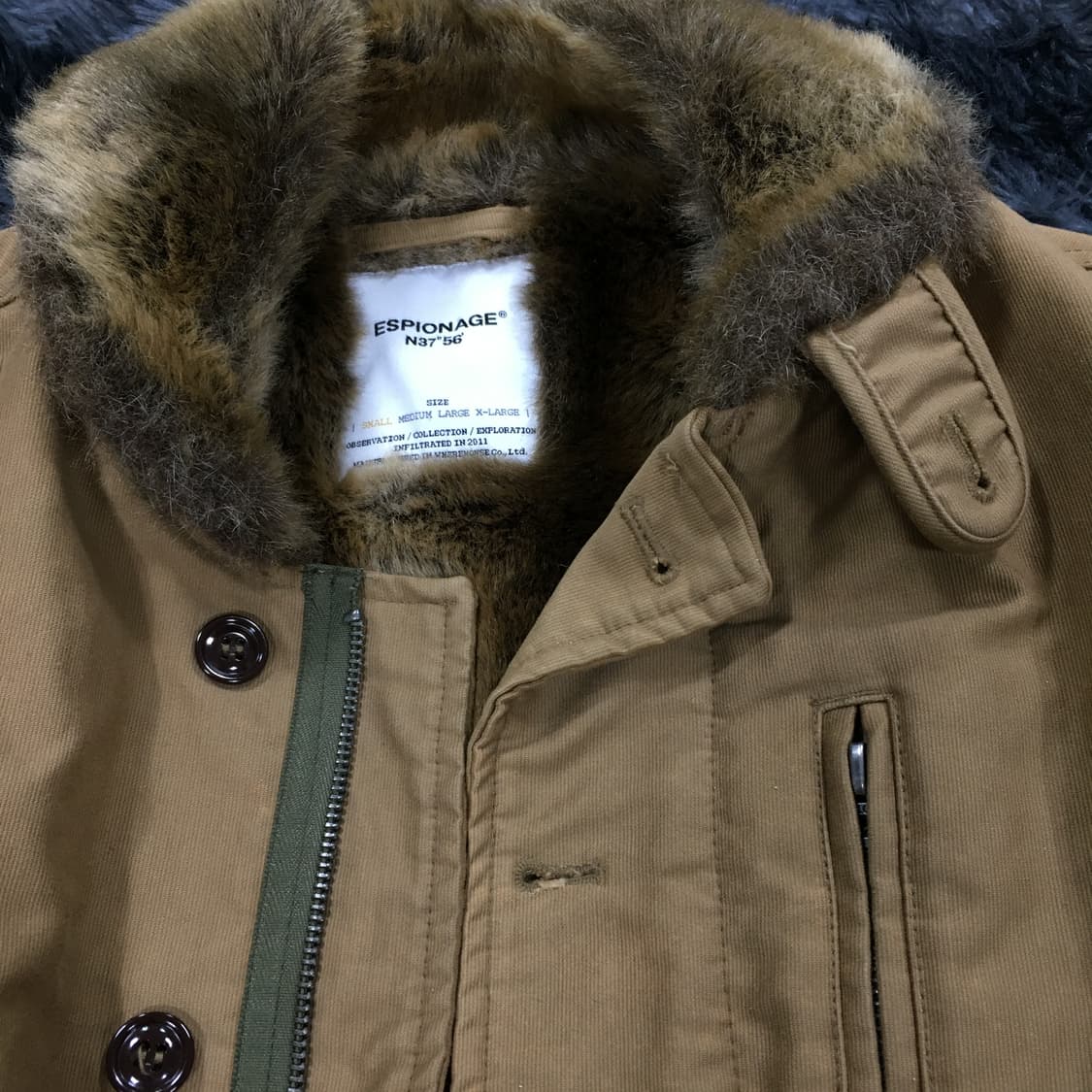 투티/0312 에스피오나지 퍼 안감 털 자켓 아우터 브라운 상품이미지6