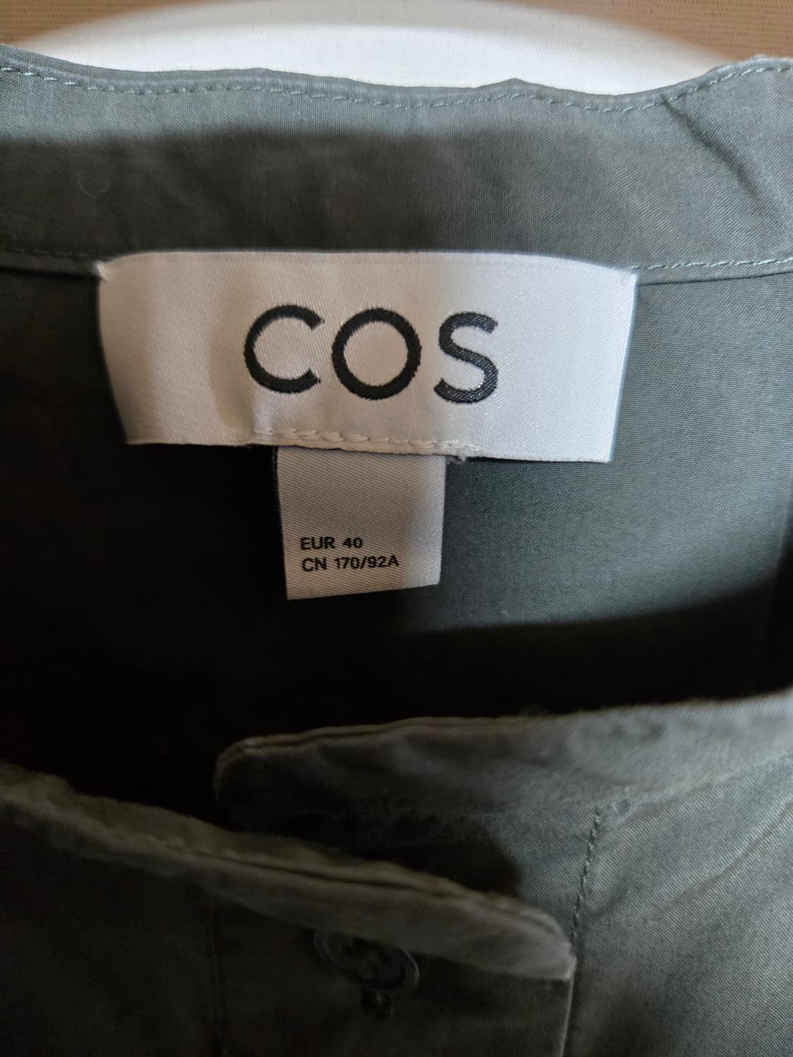 COS 코스 셔츠형 원피스 카키색 eur40 상품이미지4