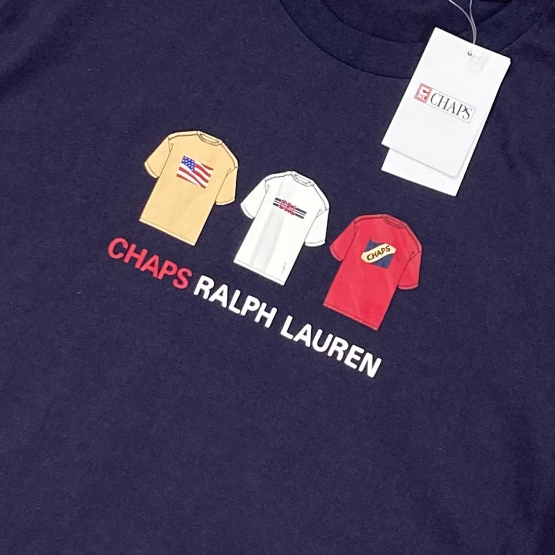 새상품 폴로랄프로렌 챕스 빈티지 프린팅 반팔티 상품이미지4