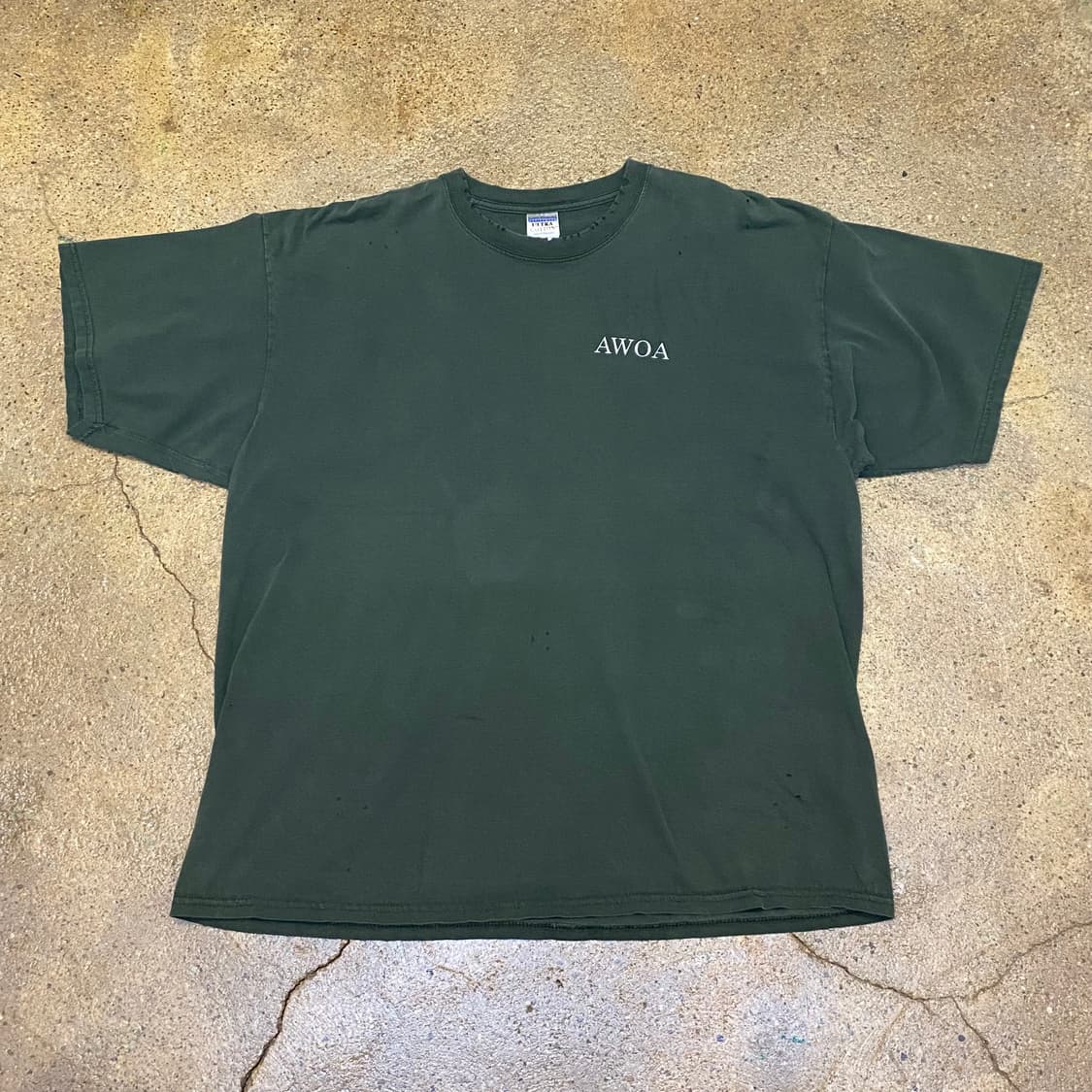 미국 빈티지 길단 AWOA 프린팅 반팔티 빅사이즈 상품이미지1