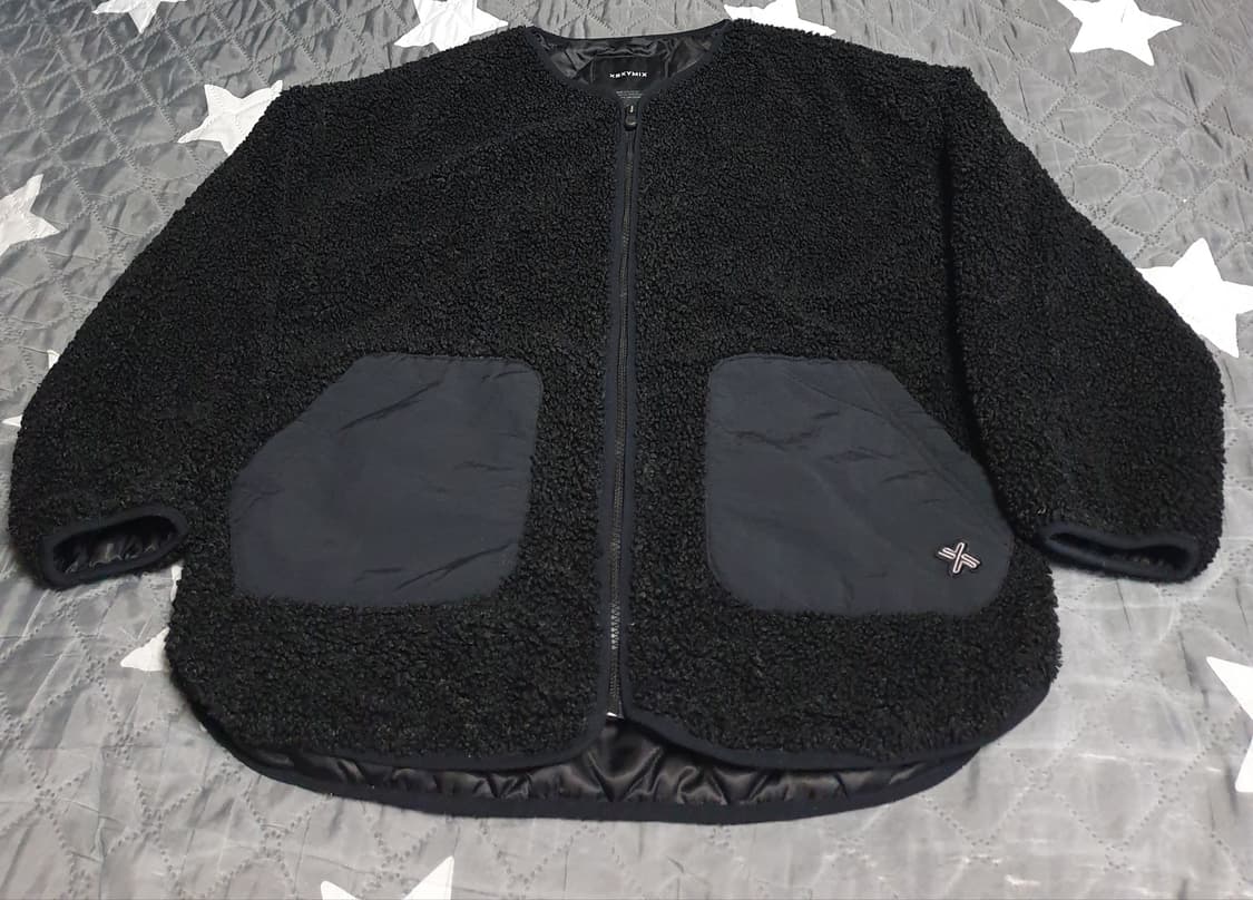 젝시믹스 포켓 쉐르파 라운드넥 점퍼 블랙  (S) 상품이미지2