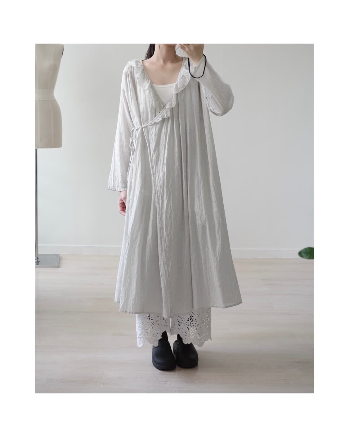  Samansa Mos2 ruffle collar smock dress 상품이미지2