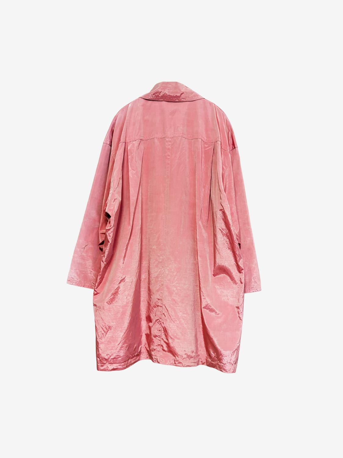 Nylon Raglan Midi Coat - Pink 상품이미지8