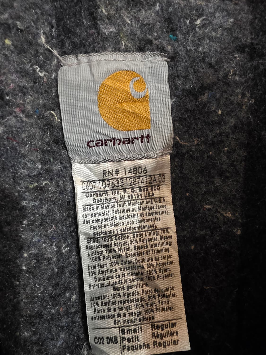 07s 칼하트 C02-DKB 초어자켓 L 상품이미지6