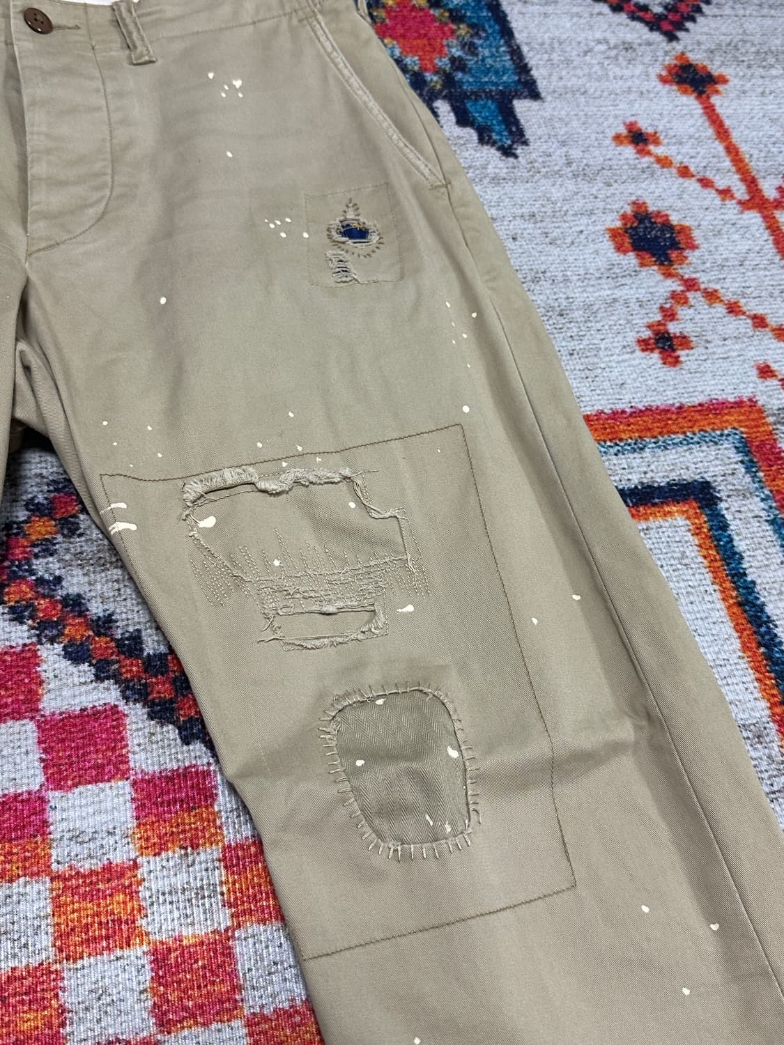 (1회착) 폴로 랄프로렌 릴렉스드핏 패치워크 치노 30x30 상품이미지5