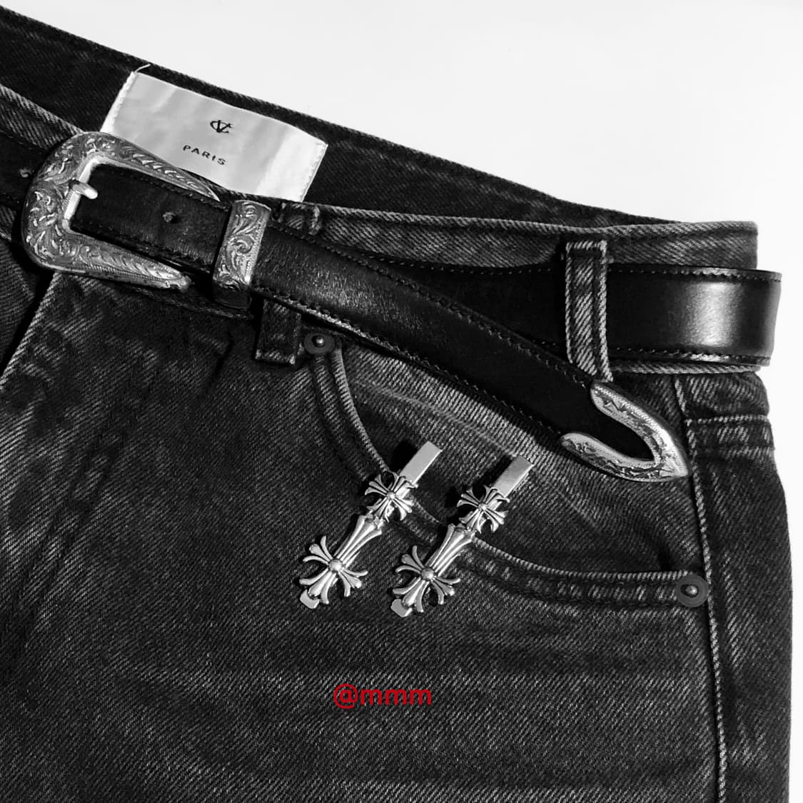 (Unisex) 크로스 장식 브로치 상품이미지8