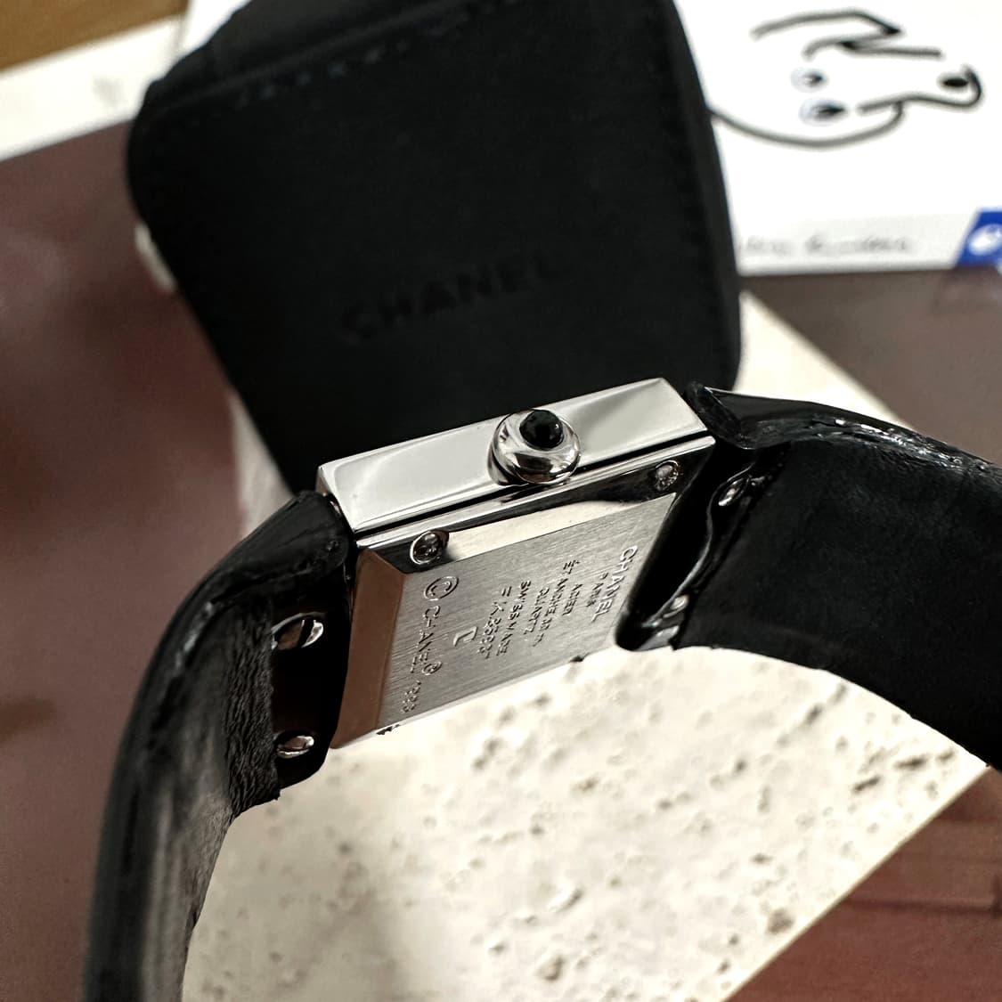 정품 샤넬 여자 다이아몬드 가죽 시계 신품 민트급 상품이미지7