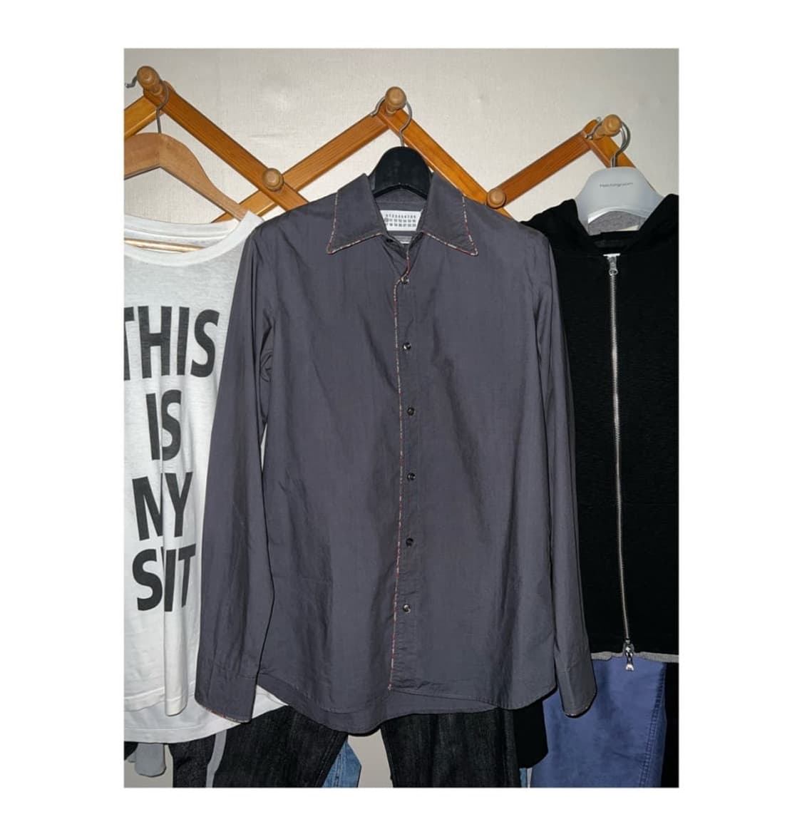 메종 마르지엘라 파이핑셔츠 상품이미지3