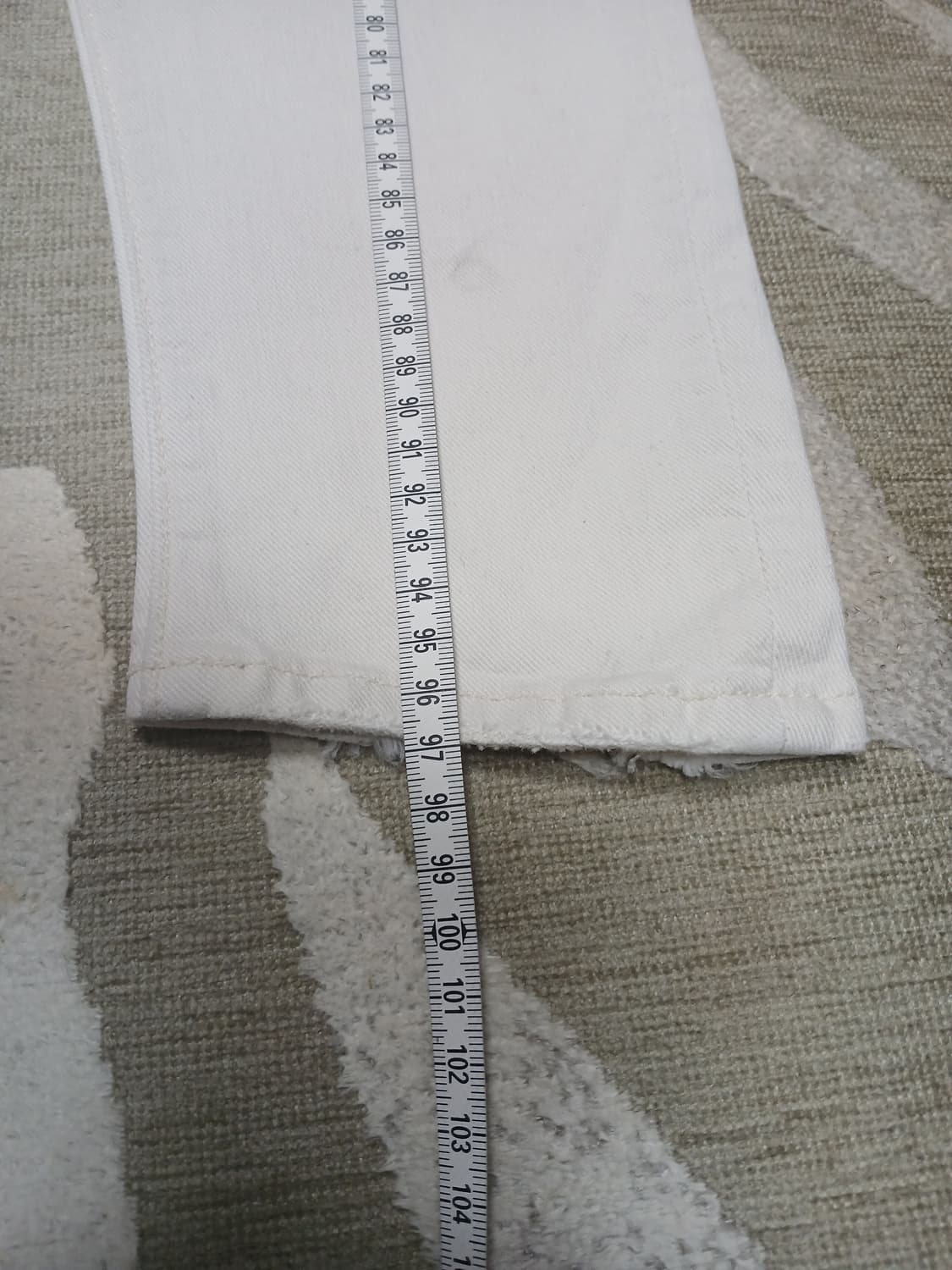 Mother 프리미엄 화이트 데님 팬츠 26  상품이미지10