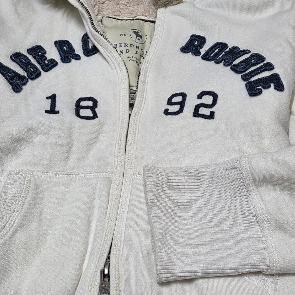 빈티지 아베크롬비 울프죠 투웨이 후드 집업 y2k 상품이미지4