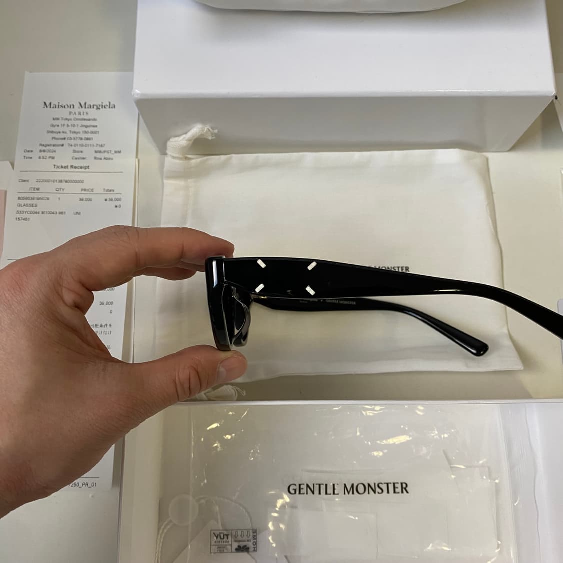 [Free] 젠틀 몬스터 x 메종 마르지엘라 MM108 블랙 블랙 상품이미지4