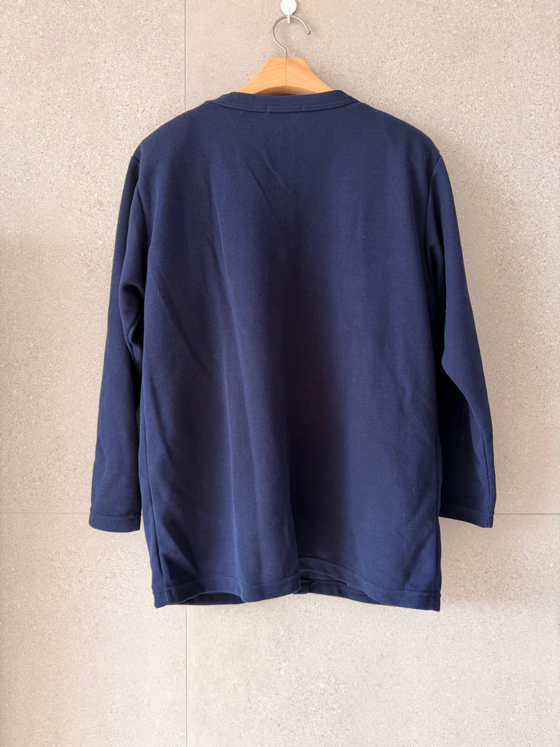 네이비 앙상블 긴팔 티셔츠 가디건 세트 셋업 새상품 상품이미지4