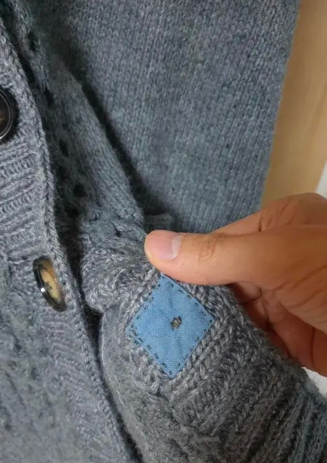 (착샷) 케이블 니트 롱 가디건 상품이미지4