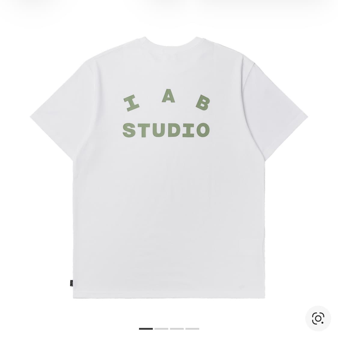 아이앱 스튜디오 티셔츠 화이트 라이트 그린 상품이미지1