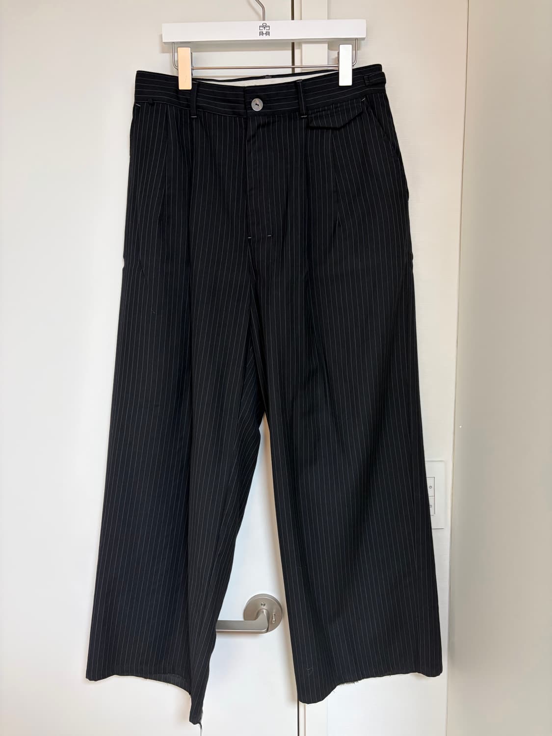 폴리테루 핀 스트라이프 트라우저 상품이미지1