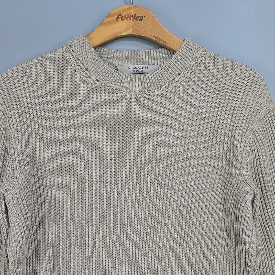 올세인츠 ALLSAINTS 리브드 니트 XS | 언밸런스 크루넥 스웨터 상품이미지2