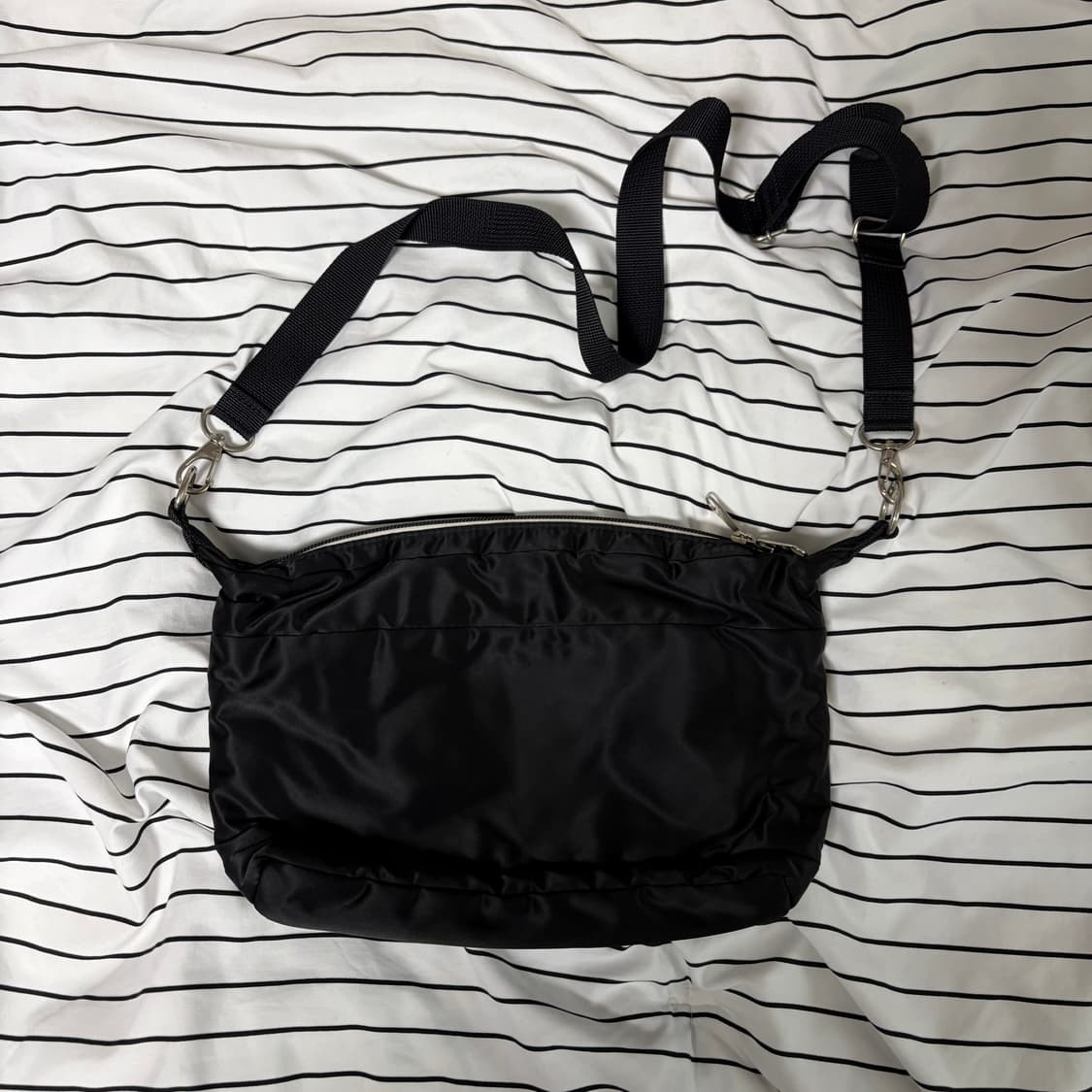 [OS] 포터 숄더 크로스백 블랙 탱커 상품이미지2