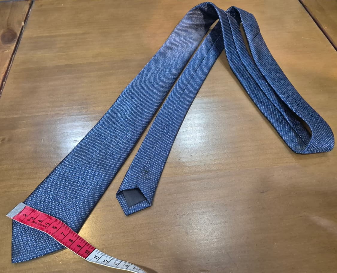 블루 스티치 텍스처 타이 상품이미지3