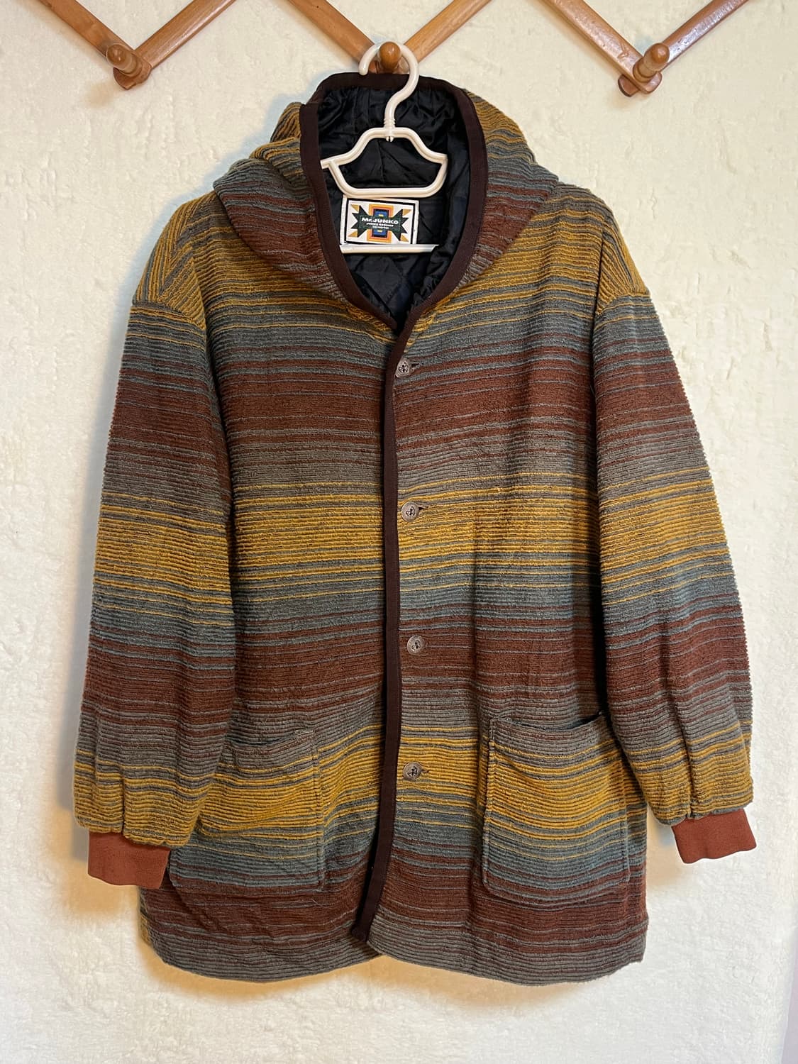 빈티지 보헤미안 후드 아우터 자켓 에스닉 상품이미지1