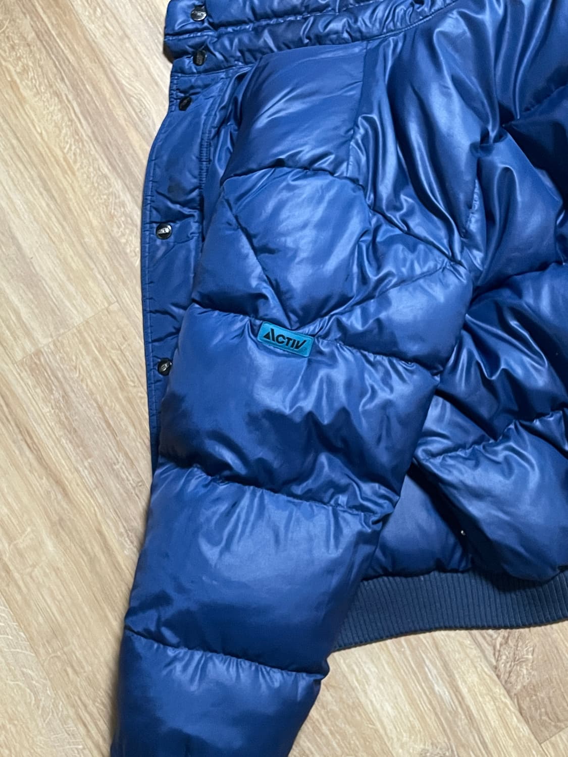 [80s 빈티지] 코오롱스포츠 ACTIV 올드스쿨 배색 블루종 상품이미지9