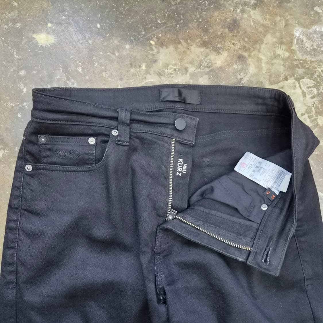 33) 플랙진 플랙 커츠 블랙진 청바지 데님팬츠 상품이미지5