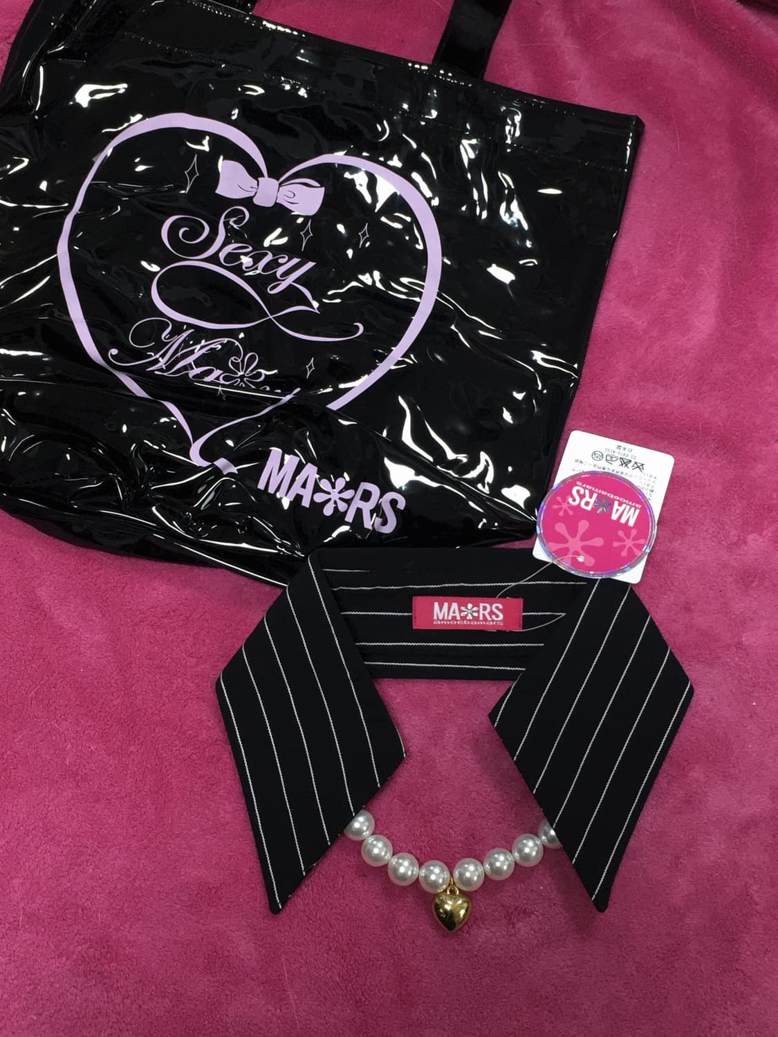 내일까지만) MA*RS 마즈 카라 진주 네크리스 + 쇼퍼백 세트 상품이미지1