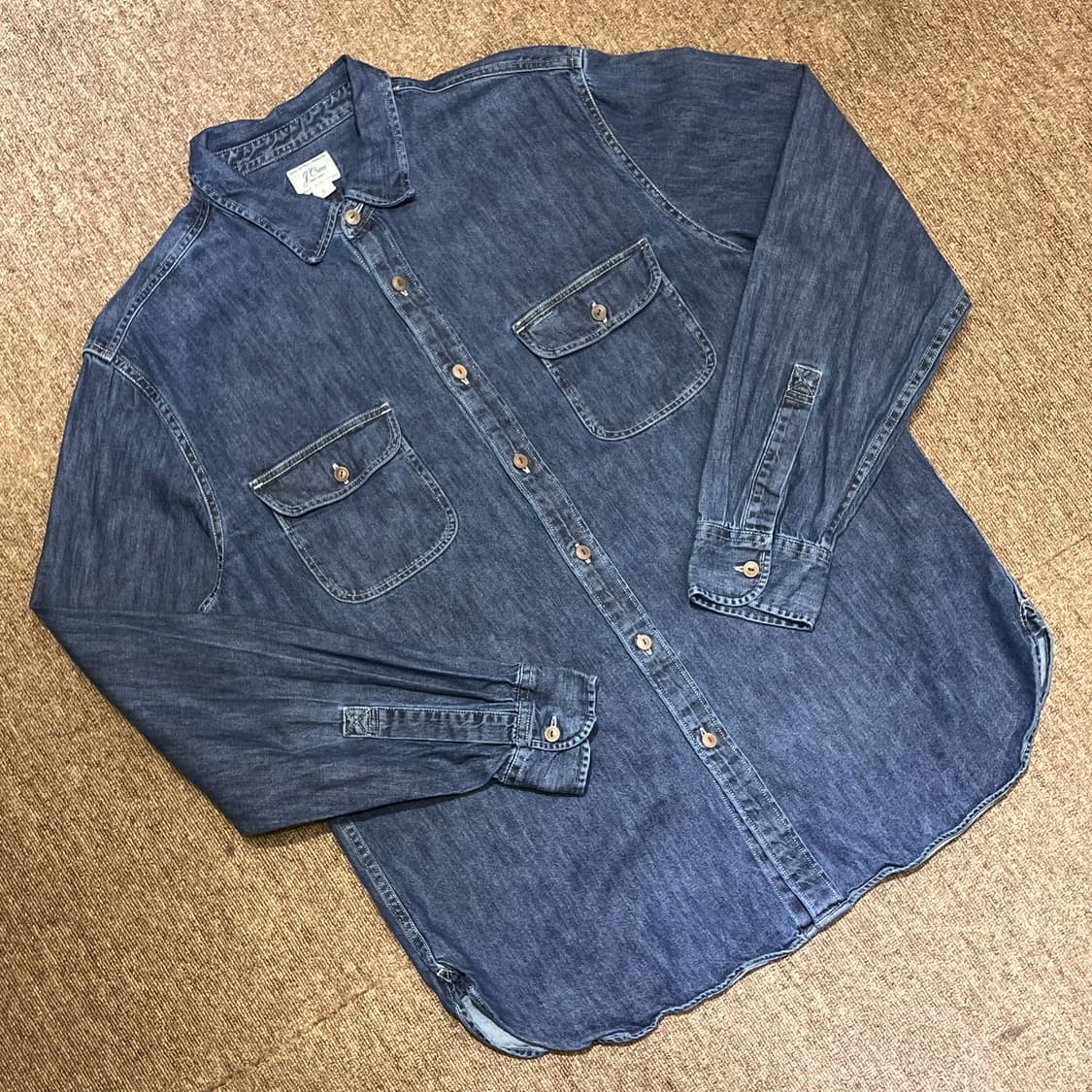 (L) J.Crew 제이 크루 빈티지 데님 셔츠 상품이미지1