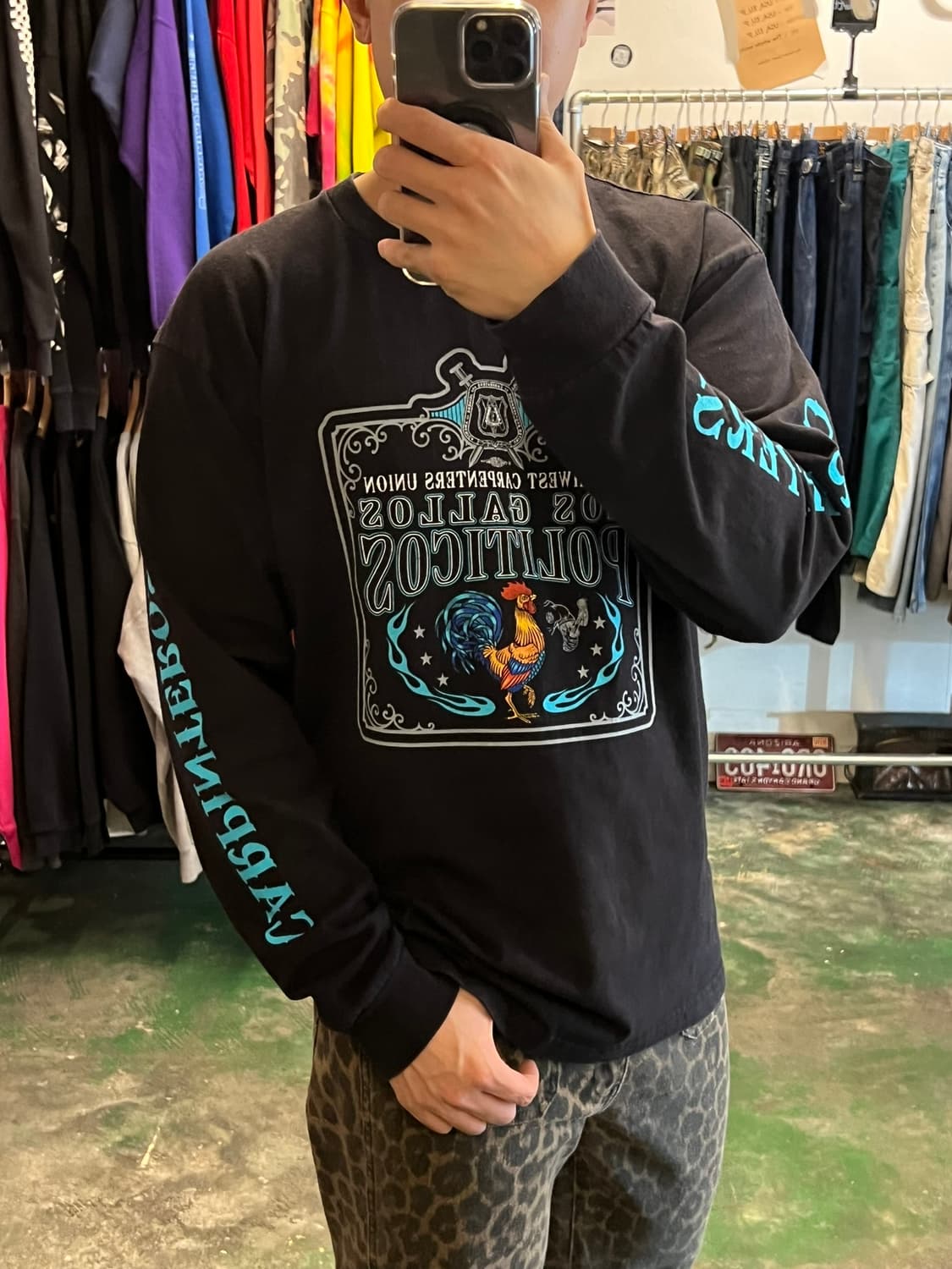 [L] 베이사이드 USA 카펜터 유니온 롱슬리브 빈티지 티셔츠 상품이미지2