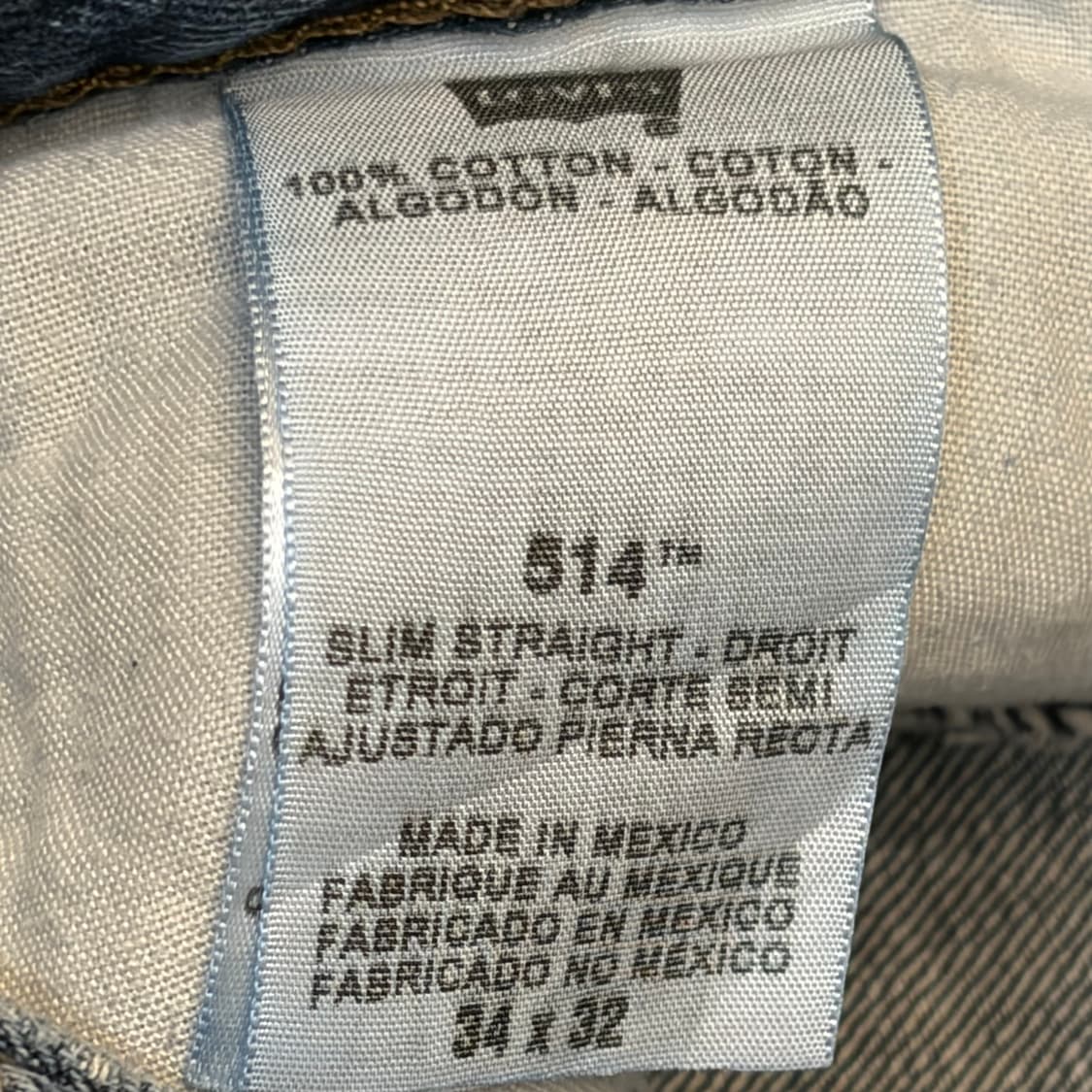 미국 빈티지 리바이스 514 슬림 스트레이트 청바지  상품이미지4