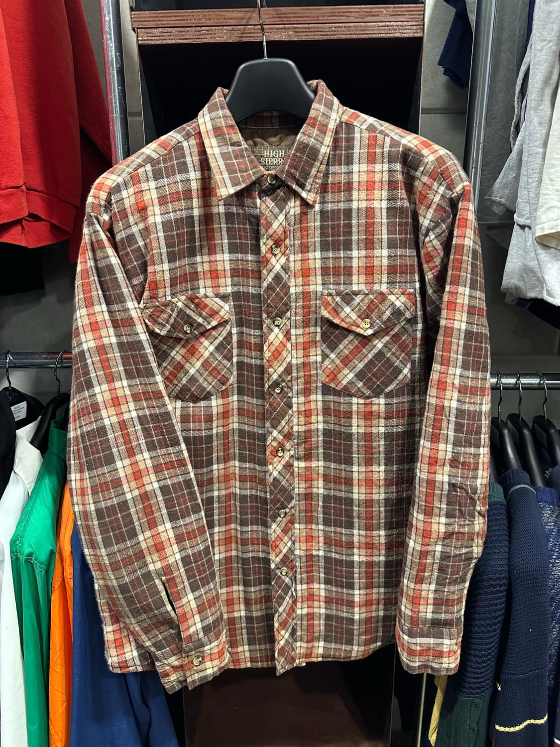 빈티지 90s 퀄팅 플란넬 셔츠  상품이미지1